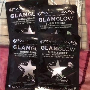 FOUR glamglow bubblesheet masks